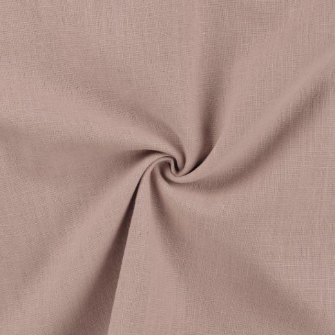 Tissu 100% Lin uni Rose pâle