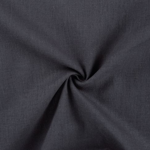Tissu 100% Lin uni Gris ardoise