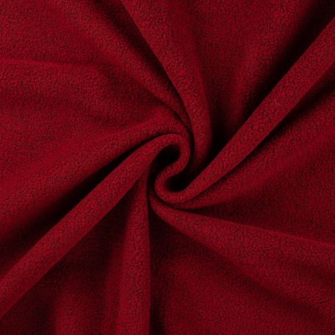 Tissu Polaire moucheté Bordeaux