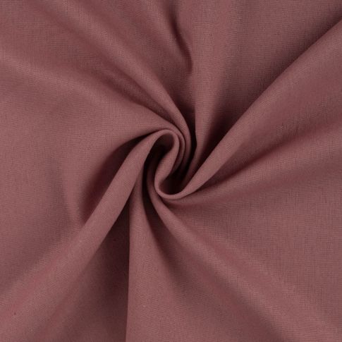 Tissu Viscose Lin Jimmy uni Vieux rose