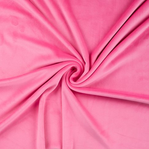 Tissu Minky Lisse Ultra doux uni Rose fuchsia