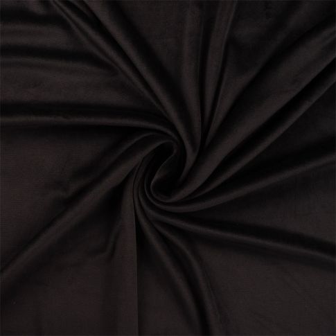 Tissu Minky Lisse Ultra doux uni Noir
