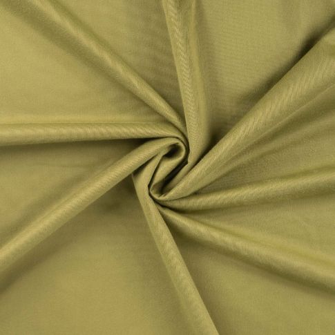 Tissu Velours ras d'habillement uni Vert