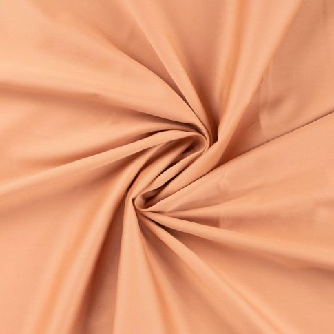Tissu Coton satiné uni Saumon