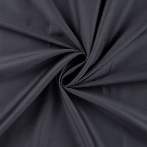 Tissu Coton satiné uni Gris anthracite