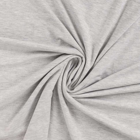 Tissu viscose Milan extensible uni Gris clair chiné