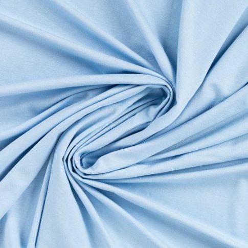 Tissu viscose Milan extensible uni Bleu clair