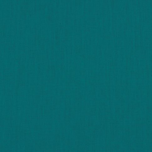 Tissu Coton enduit uni Bleu paon