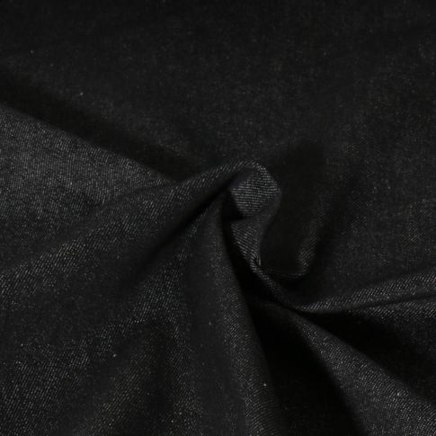 Tissu Jeans Denim Nims uni noir
