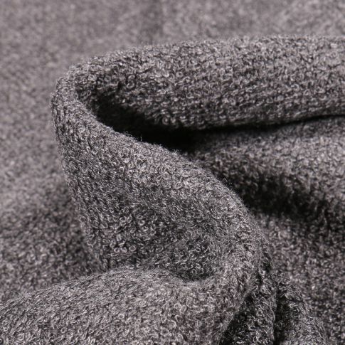 Tissu Eponge Charbon de bambou Bio Gris anthracite