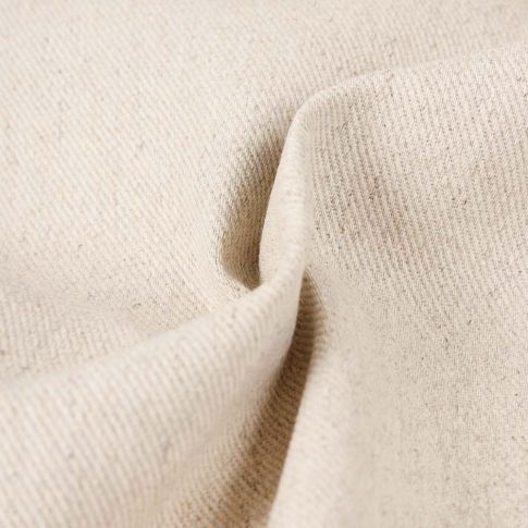 Tissu Chanvre Sergé uni Naturel