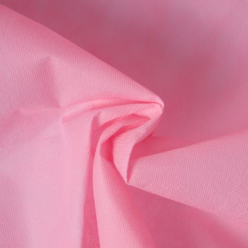Tissu Fiesta Non tissé déperlant uni Rose