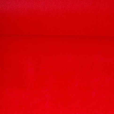 Tissu Fiesta Non tissé déperlant uni Rouge