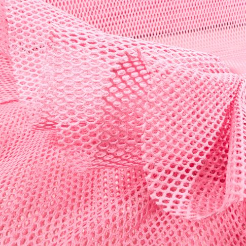 Tissu Filet en coton Bio  Rose