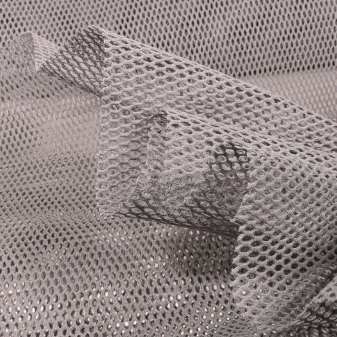 Tissu Filet en coton Bio  Gris