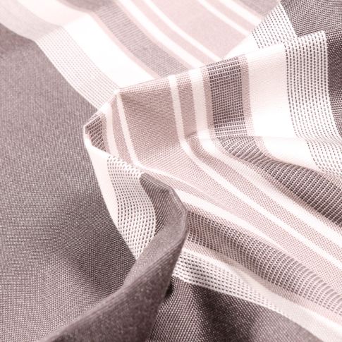 Tissu Toile extérieure Dralon Grande largeur Labaule sur fond Gris