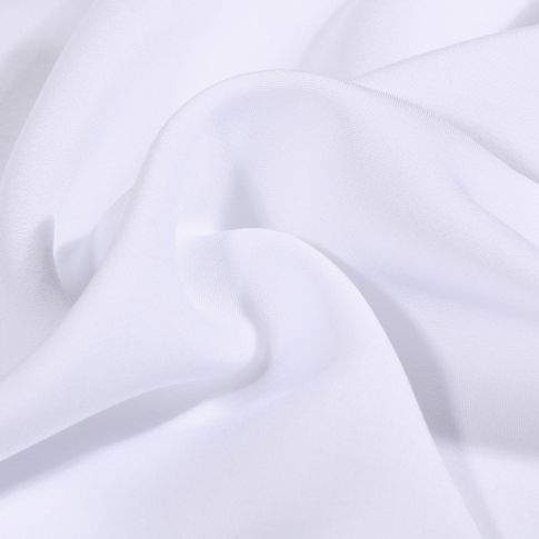 Tissu Viscose uni Poppy Blanc