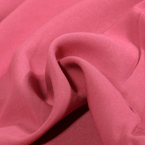Tissu Viscose uni Poppy Bois de rose