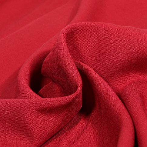 Tissu Viscose uni Poppy Bordeaux