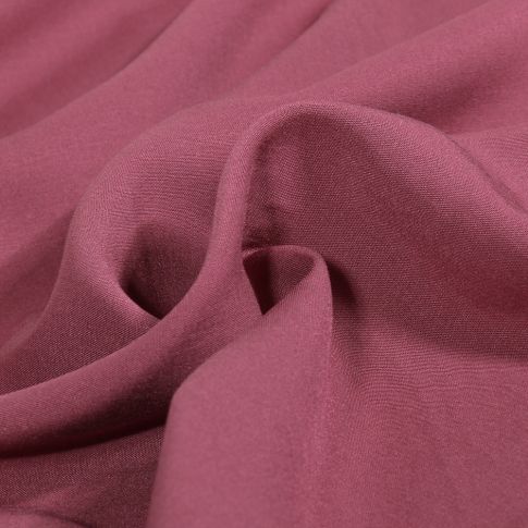 Tissu Viscose uni Poppy Lie de vin