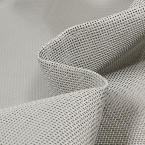 Toile Transat grille extérieure textilène unie Gris pierre