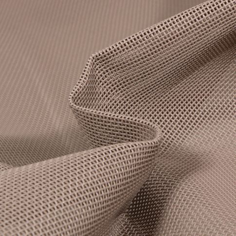 Toile Transat grille extérieure textilène unie Taupe