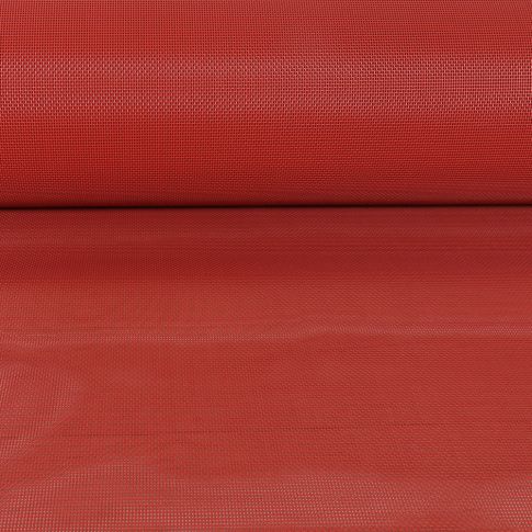 Toile Transat grille extérieure textilène unie Rouge