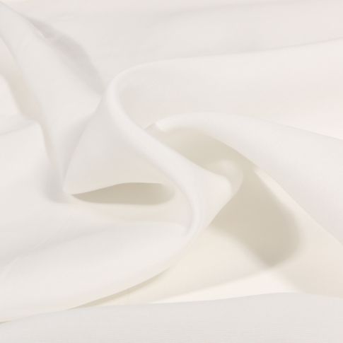 Tissu Viscose aspect soie uni Blanc