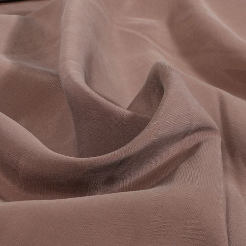 Tissu Viscose aspect soie uni Cacao