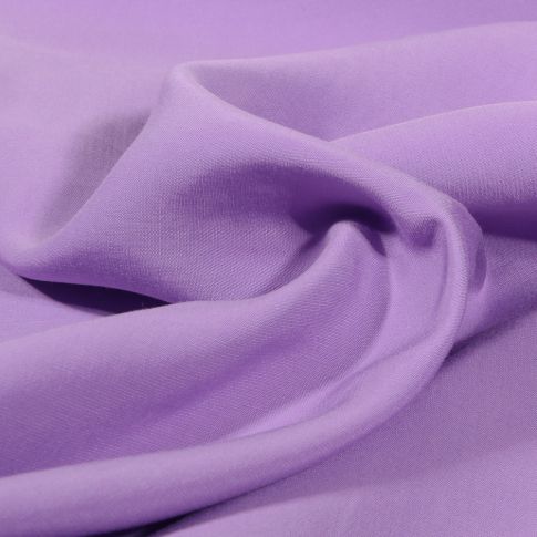 Tissu Viscose aspect soie uni Lilas