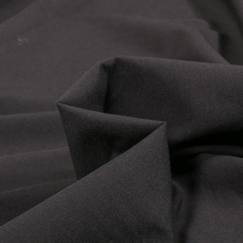 Tissu Viscose stretch uni Noir