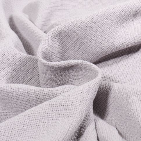 Tissu Etamine de Coton uni Gris clair