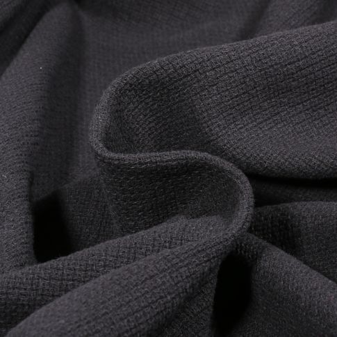 Tissu Etamine de Coton uni Noir