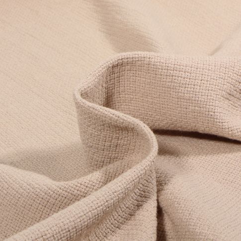 Tissu Etamine de Coton uni Beige