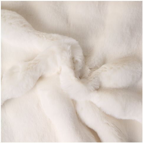 Tissu Fausse fourrure  Nebraska uni Ecru