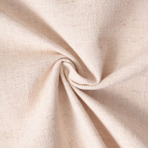 Tissu Toile Polycoton aspect Lin Alix uni Ecru