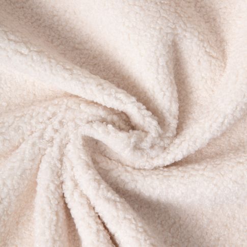 Tissu Bouclette uni Ecru