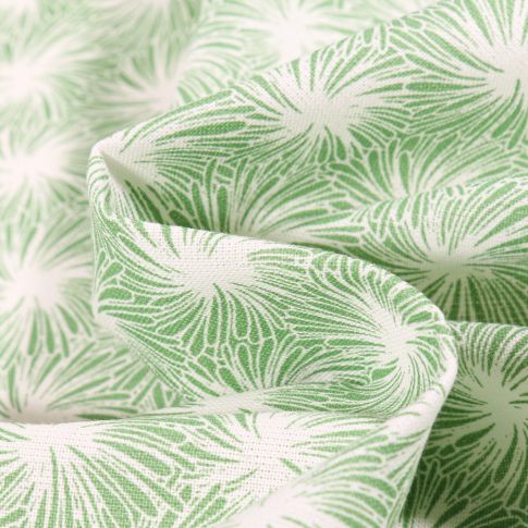 Tissu Coton imprimé Arty Futon sur fond Vert