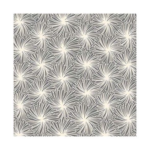 Tissu Coton enduit Futon sur fond Gris acier