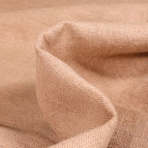 Tissu Lin lavé d'ameublement Naturel