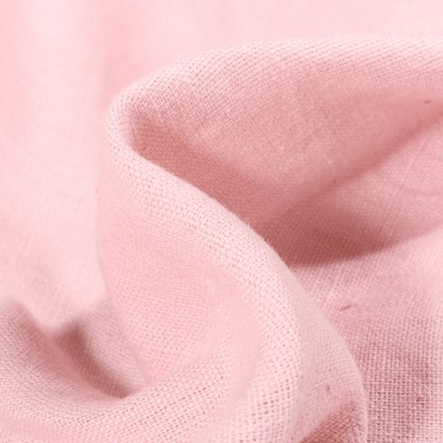 Tissu Lin lavé d'ameublement Rose poudré