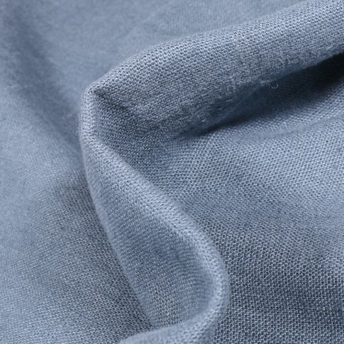 Tissu Lin lavé d'ameublement Bleu denim