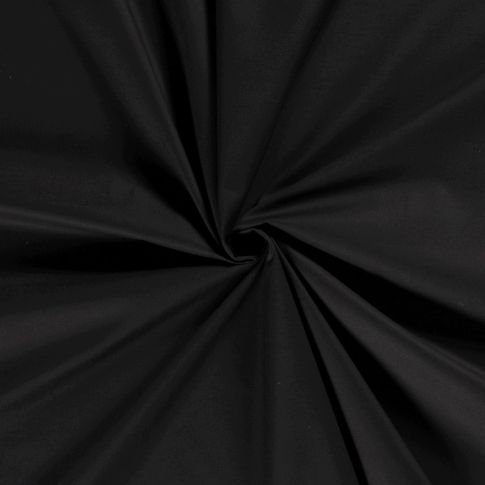 Tissu 100%  coton uni Matera Noir