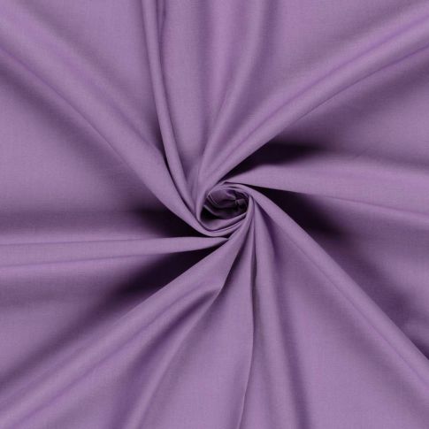 Tissu 100%  coton uni Matera Lilas