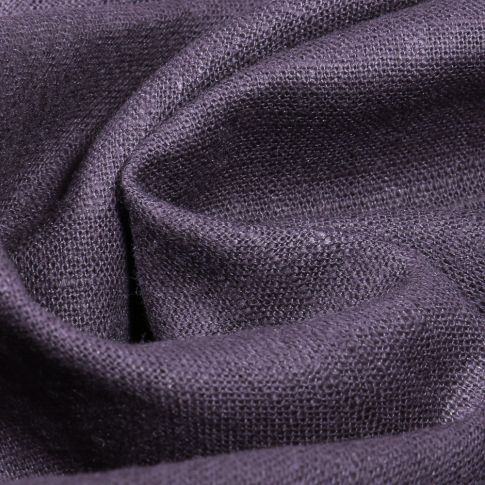 Tissu Lin uni Gris anthracite