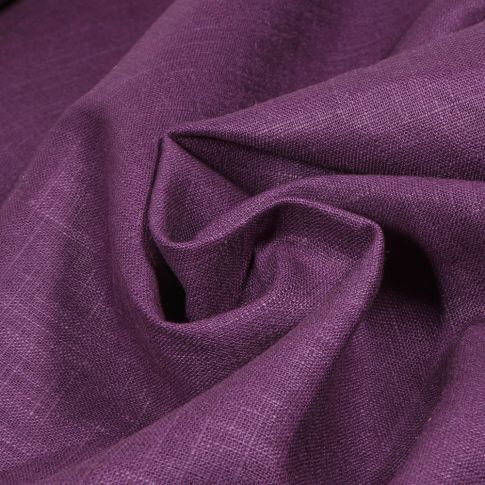 Tissu Lin uni Violet