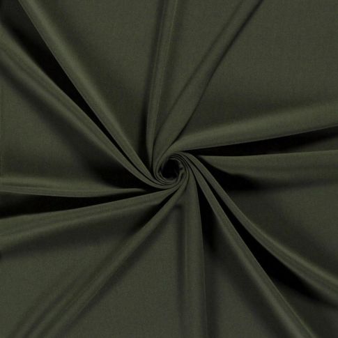 Tissu Gabardine de Viscose extensible Carmina uni Vert foncé