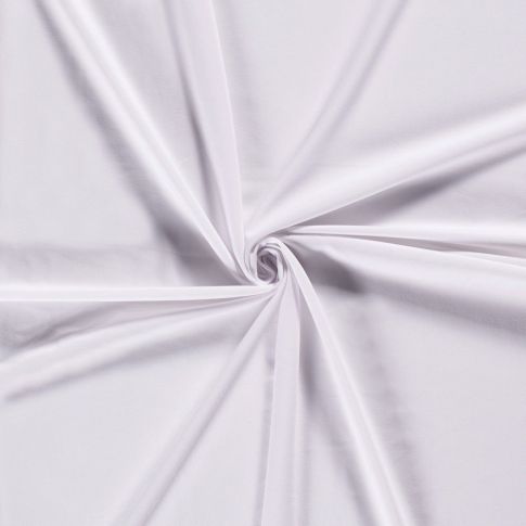 Tissu Gabardine de Viscose extensible Carmina uni Blanc