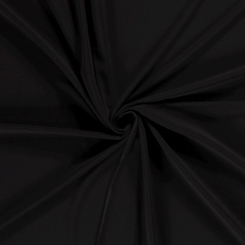 Tissu Gabardine de Viscose extensible Carmina uni Noir