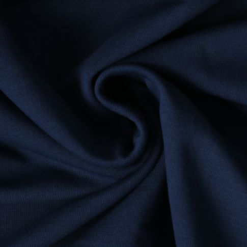 Tissu Sweat léger Soline uni Bleu indigo foncé